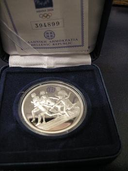 (afbeelding voor) 10 Euro Griekenland 2003 Estafette Proof in cassette